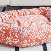 designer fabric dog bed