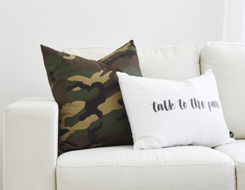 dog saying pillow