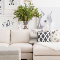 white skull pillow