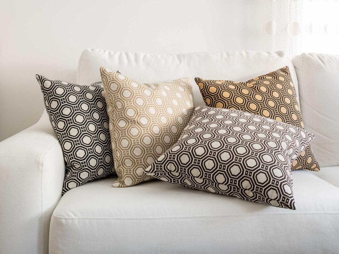 poka dot pillow