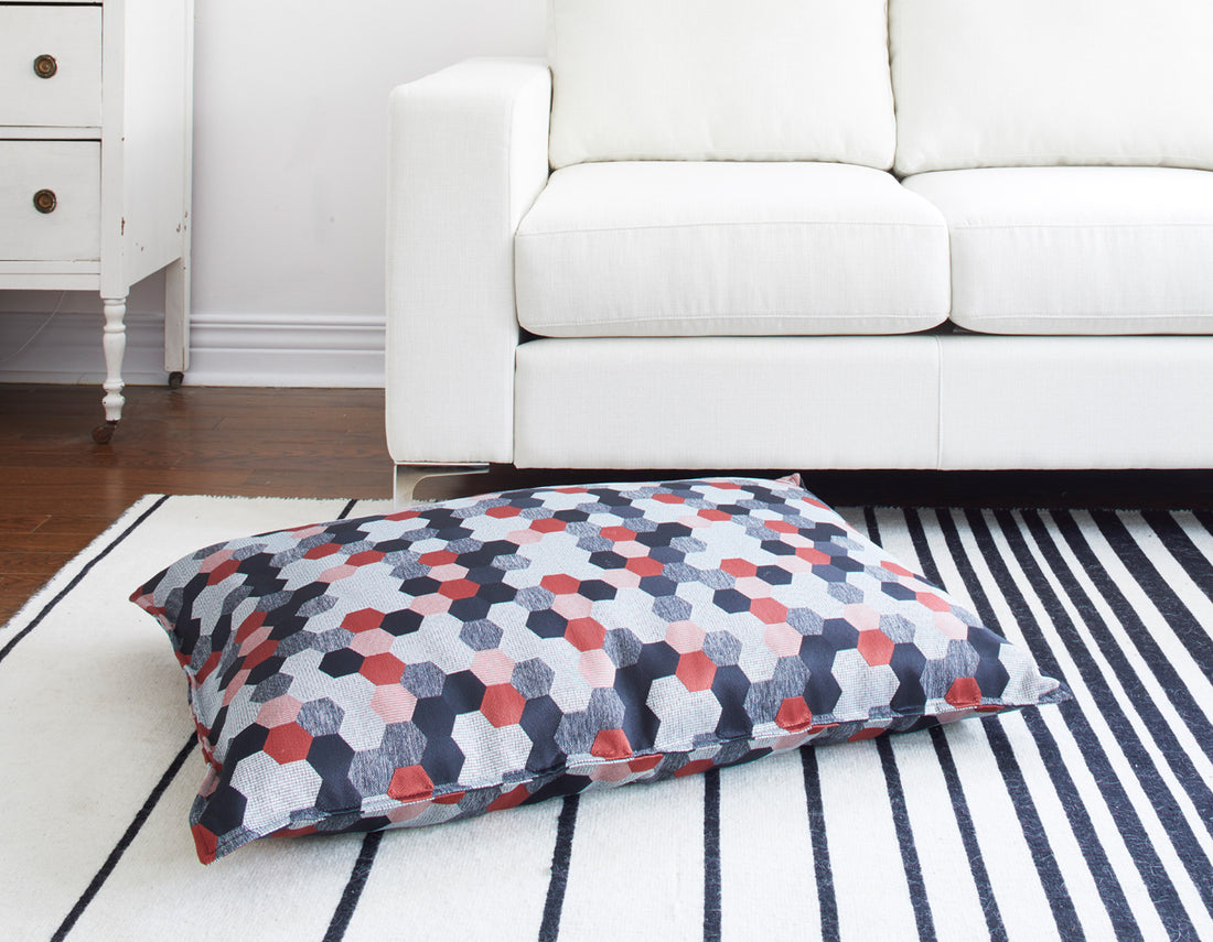 geo shape dog bed