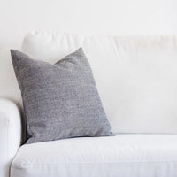 grey accent pillow