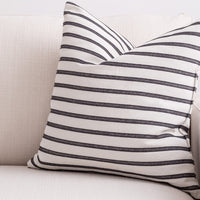 black stripe pillow