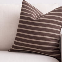brown stripe pillow