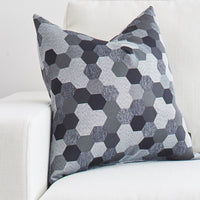 geo shape fabric pillow