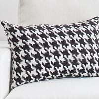 black herringbone pillow