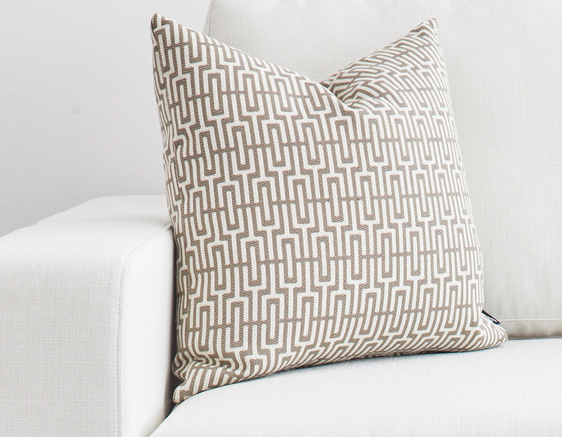 tan pillow