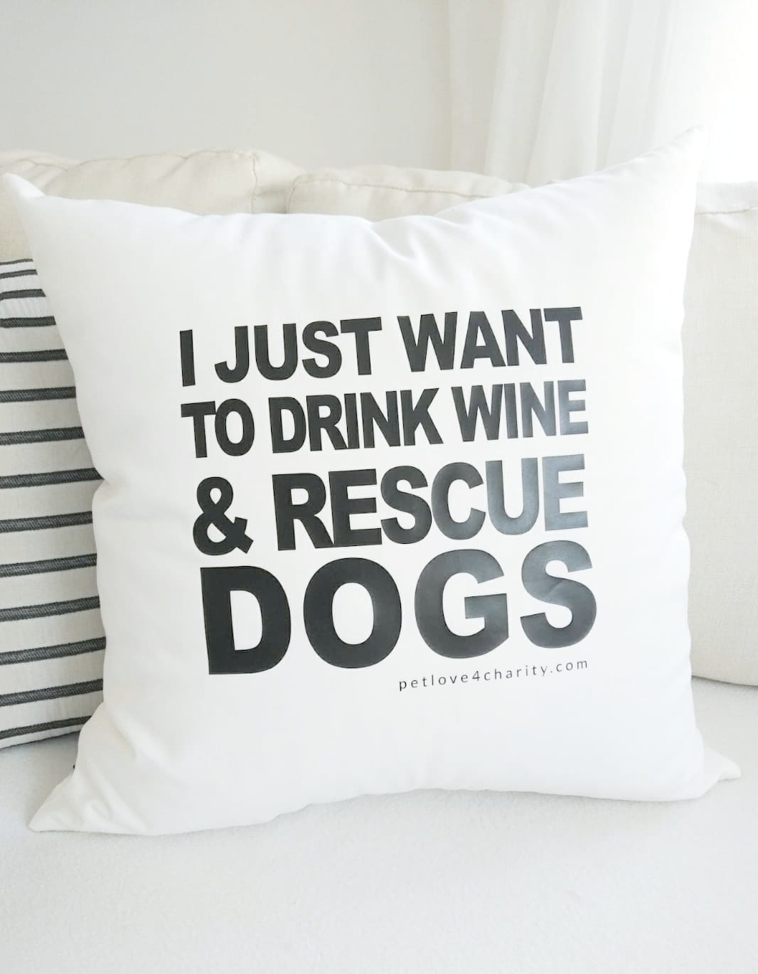 i just want to drink wine and rescue dogs