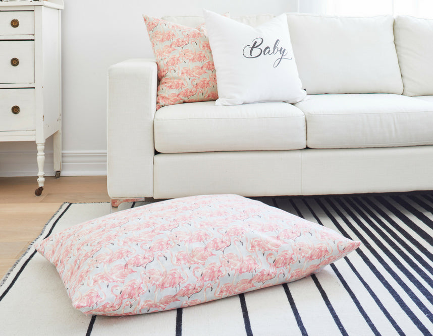 flamingo dog bed