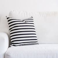 Black and White Stripe Pillow