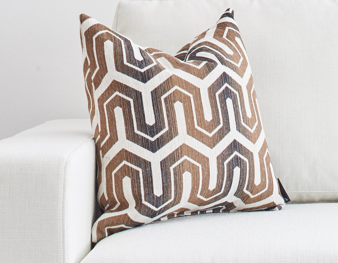 designer fabric pillow