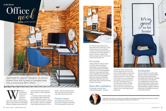 Jo Alcorn, office, reno and decor magazine