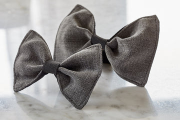 grey bow tie