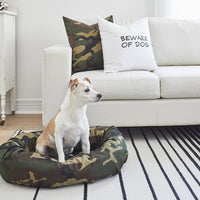 designer pillow camo dog bed canada