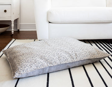 animal print dog bed